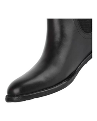 Bottines en cuir noir