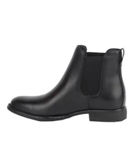 Bottines en cuir noir