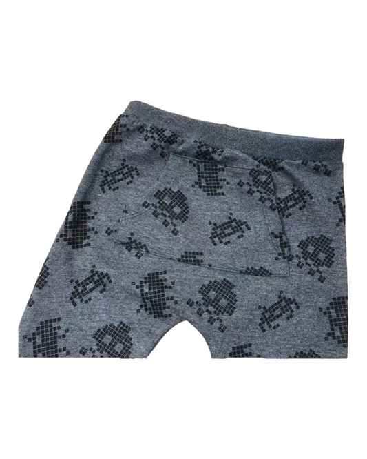 Grey Patterned Sweat Pants