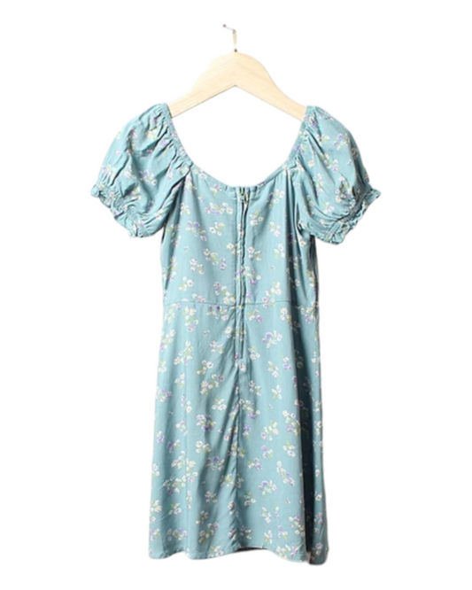 Rumi Blue with white patterns Dress