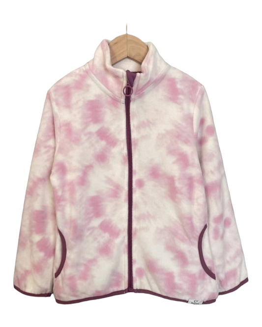 Pink and White Tie-Dye Jacket