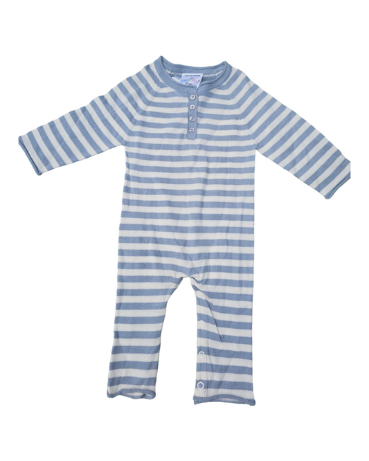 Woolmark Stripy Blue and white Bodysuit