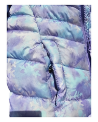 Purple Winter Parka with Fur Hood