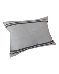 Housse de coussin en lin et coton
