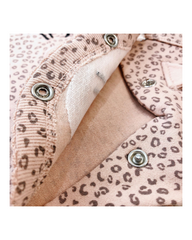 Baby's Leopard Print Long-Sleeved Cat Onesie