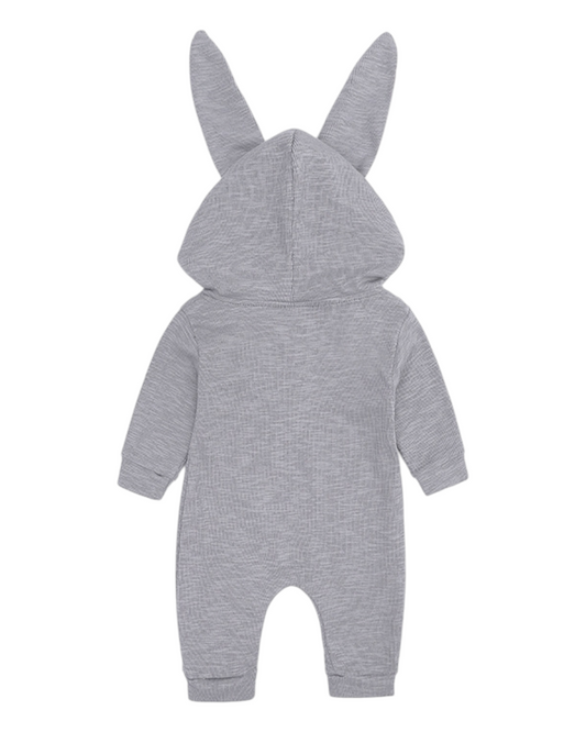Hooded Bunny Rabbit Onesie with Zipper