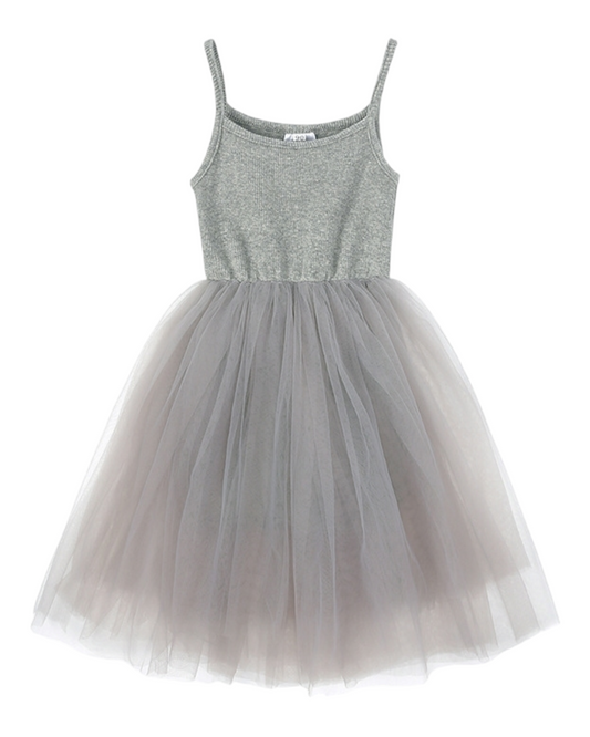 Singlet Top Dress with Tulle Skirt