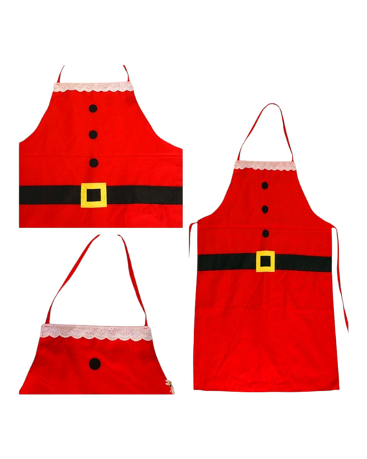 Festive Red Santa Apron