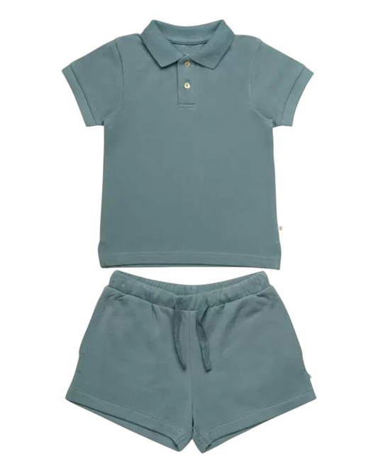 Matching Polo Shirt and Shorts Set