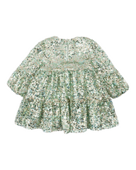Long-Sleeved Sequin Girls Dress
