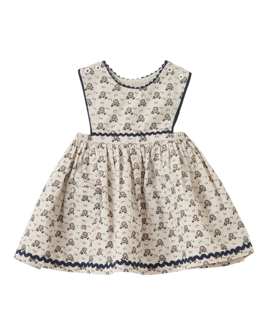 White Dress with Flower Pattern
