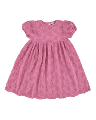Pink Floral Embroidered Dress