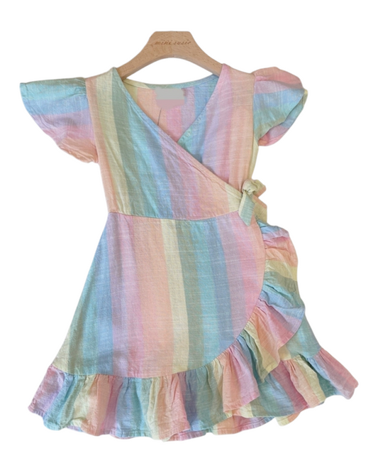 Wrap Dress with Frill