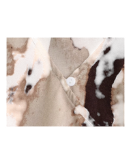 Light brown dress with dark brown and cream coloured streaks