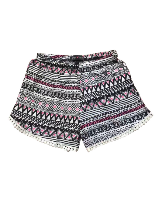 Girls' Boho Summer Print Summer Shorts