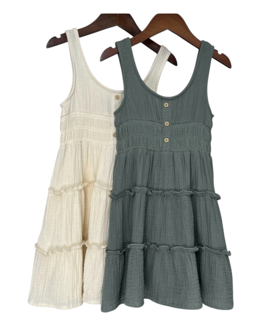 Tiered Sleeveless Sundress