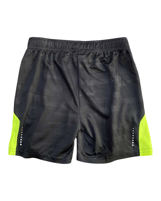 Black Shorts with Green Accents