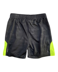 Black Shorts with Green Accents
