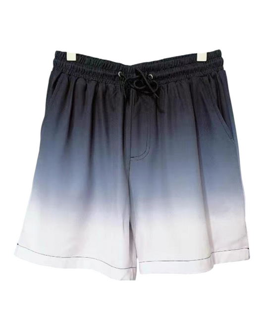 Mens Gradient Grey Swim Shorts