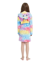 Fluffy Patterned Girls' Bath Robes
