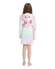 Fluffy Patterned Girls' Bath Robes