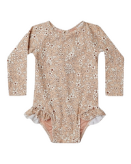 Long-Sleeved Swimsuit with cap