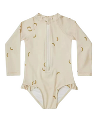 Long-Sleeved Swim Suit with Swim Cap Set