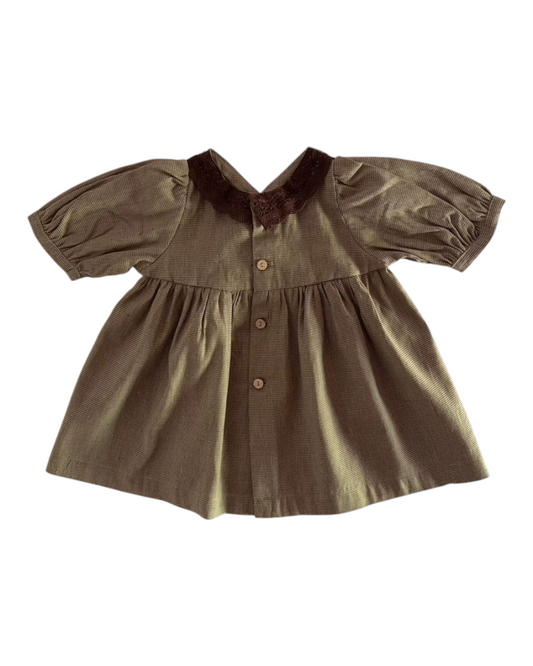 Golden Vintage Charm Dress