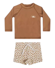 Two-Piece Swim Top and Shorts Set