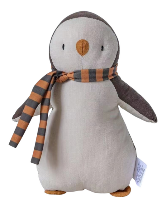 Soft Penguin toy with scarf