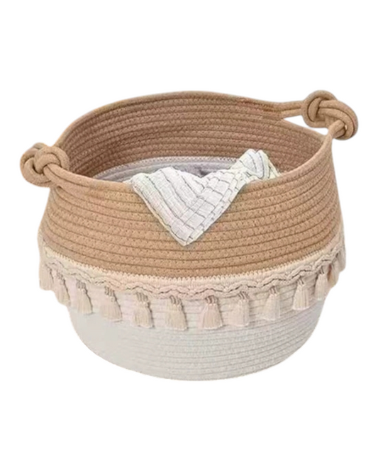 Storage basket with Tassels