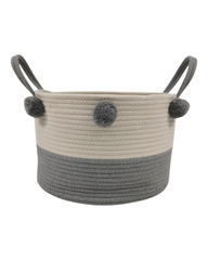 Grey and White Storage basket