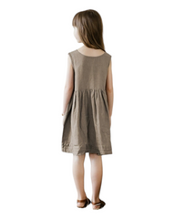 Sleeveless Dress with Buttons