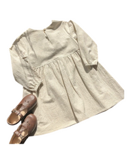 Long-Sleeved Dress with Pockets
