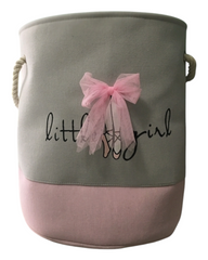 Pink Ballet Patterned Storage Baskets