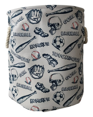 Baseball Patterned Storage Basket