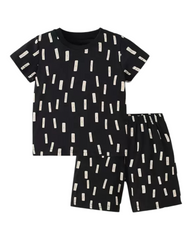 Matching Black Top and Shorts Set