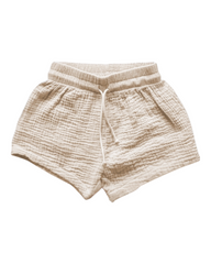 Textured Shorts with Drawstring