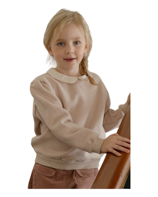 Jumper with Shirt Collar