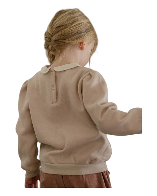 Jumper with Shirt Collar
