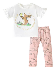 Rabbit Patterned Cotton Pyjama Set