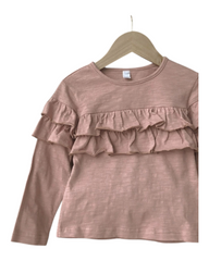 Long-Sleeved Top with Ruffles