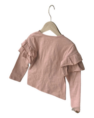Long-Sleeved Top with Ruffles