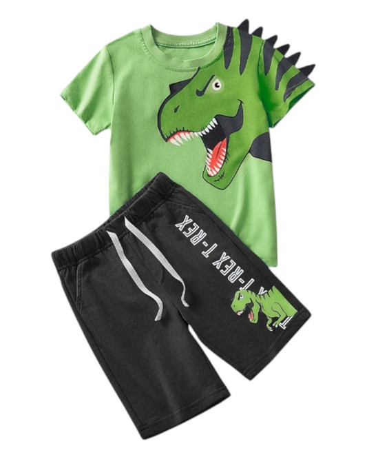 T-Shirt and Shorts Dinosaur Pyjamas Set