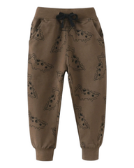 Brown Top and Pants Dinosaur Outfit Set