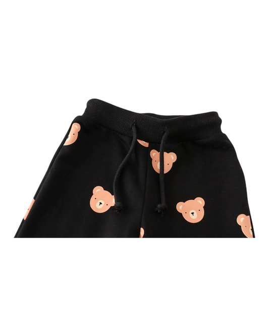 Teddy Bear Patterned Top and Pants Pyjama Set