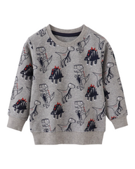 Jumper with Dinosaur Pattern
