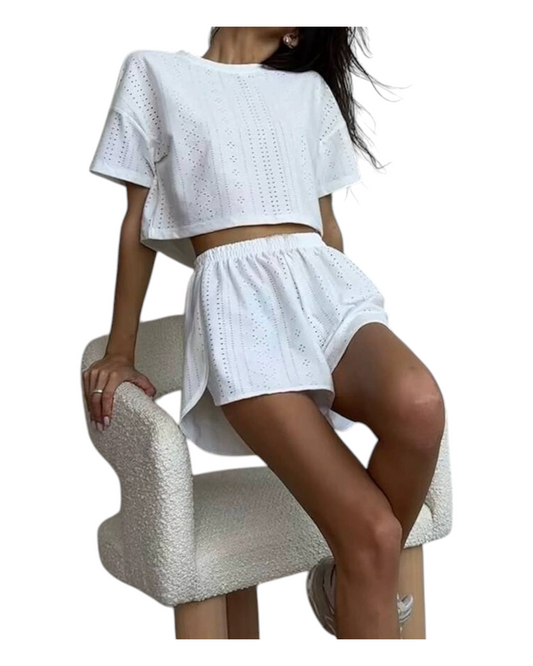 Light T-Shirt and Shorts Outfit Set