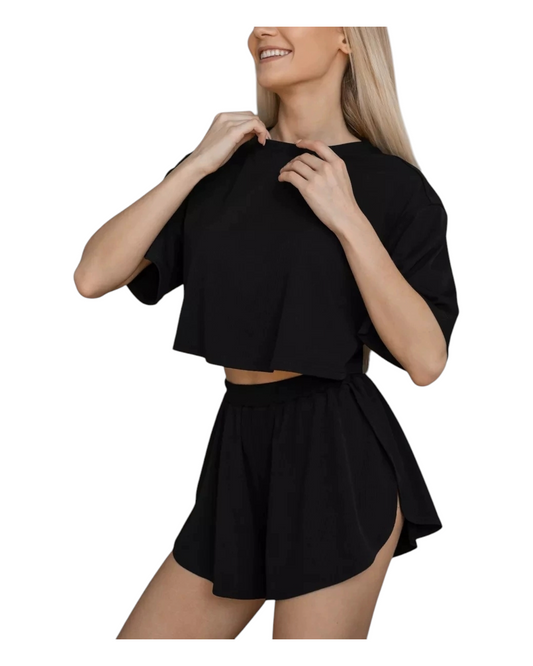 Two-Piece T-Shirt and Shorts Pyjama Set