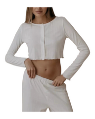 White loose Lounge Set